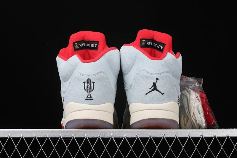 All categories Air Jordan Jordan series basketball shoes Air Jordan 5 Trophy Room x Air Jordan 5 Ice Blue AJ5 Joe 5 joint ice blue CI1899-400